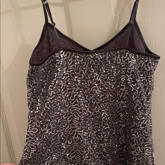 Silver sequin tank top from express - Picture 2 of 4